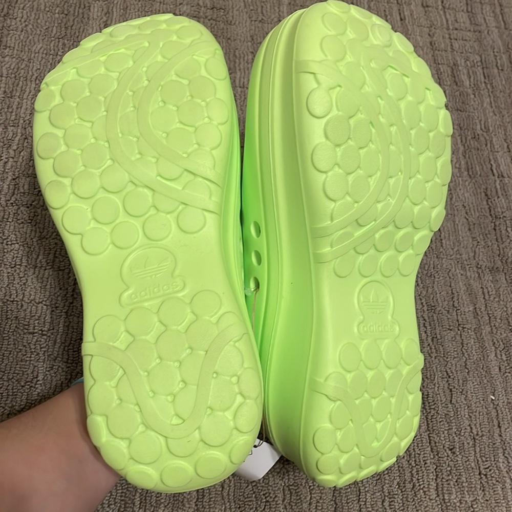 Green Adidas ADIFOM STAN SMITH MULE SHOES NWT 8 - Picture 11 of 11